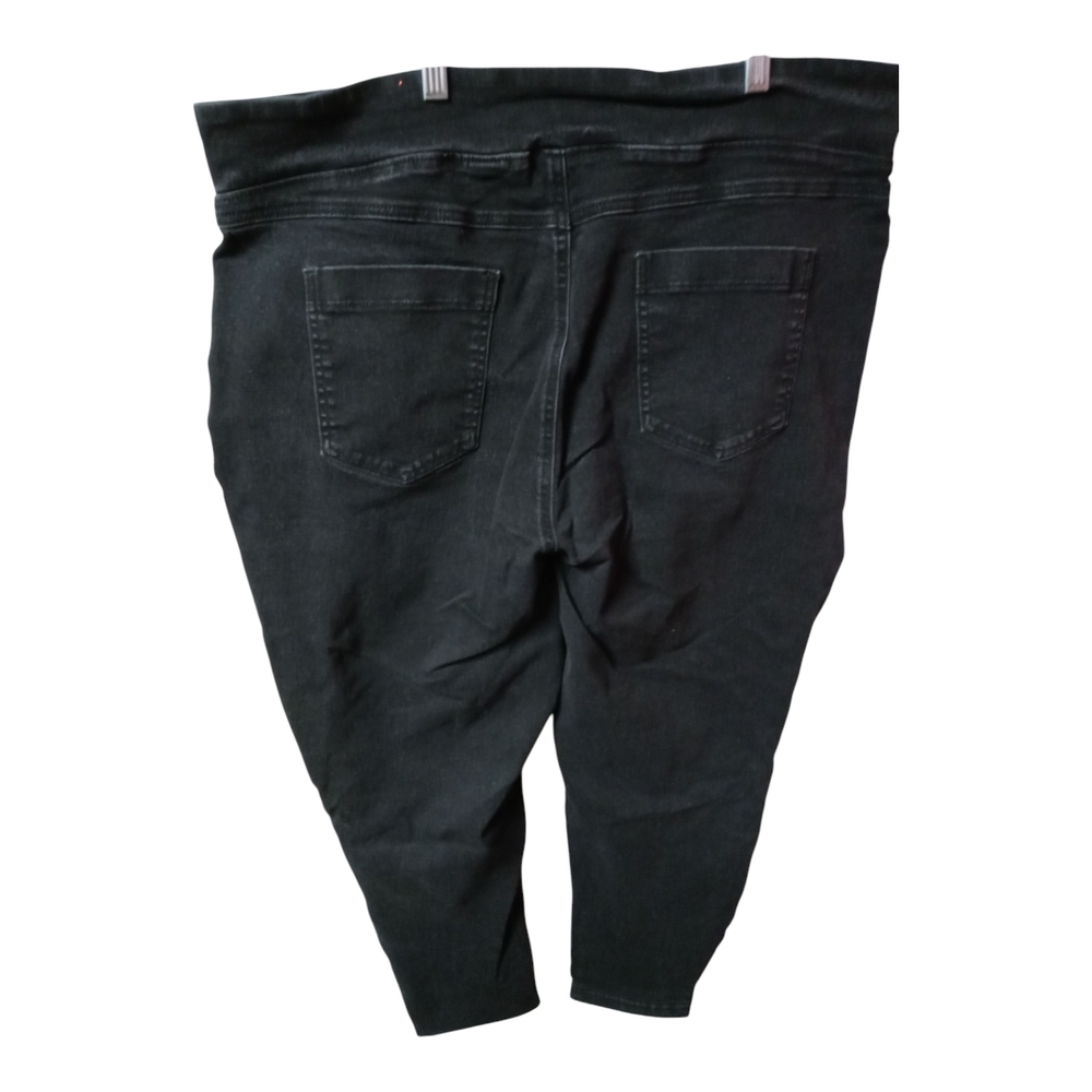 ⭐A) Terra & Sky Black Jeggings | Plus Size 2X (20W–22W) Pull-On Stretch Pants
